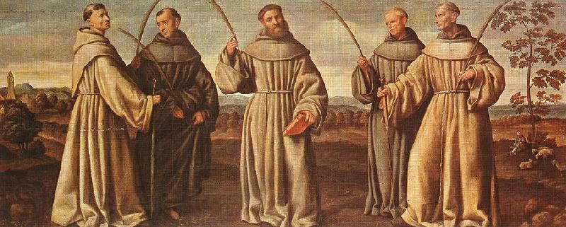 LICINIO, Bernardino Franciscan Martyrs sf Spain oil painting art